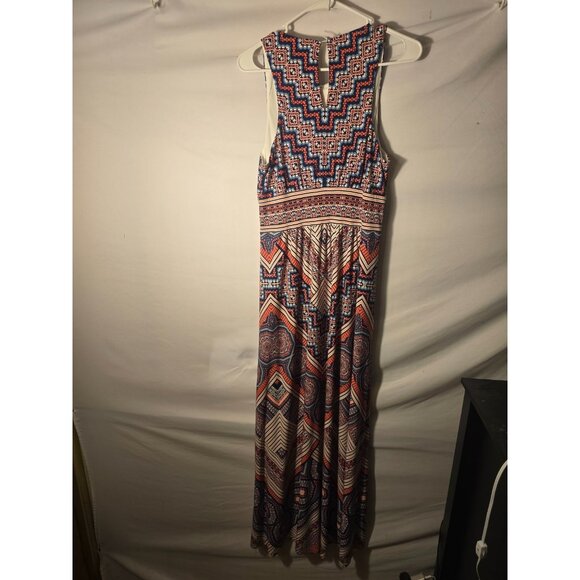 London Times Womens size 12 Dress Sleeveless Maxi Great Print Long Easy Colorful - Picture 5 of 5
